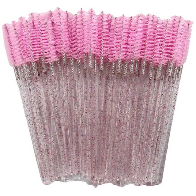 Pack of 50 Glitter Spoolie Brushes